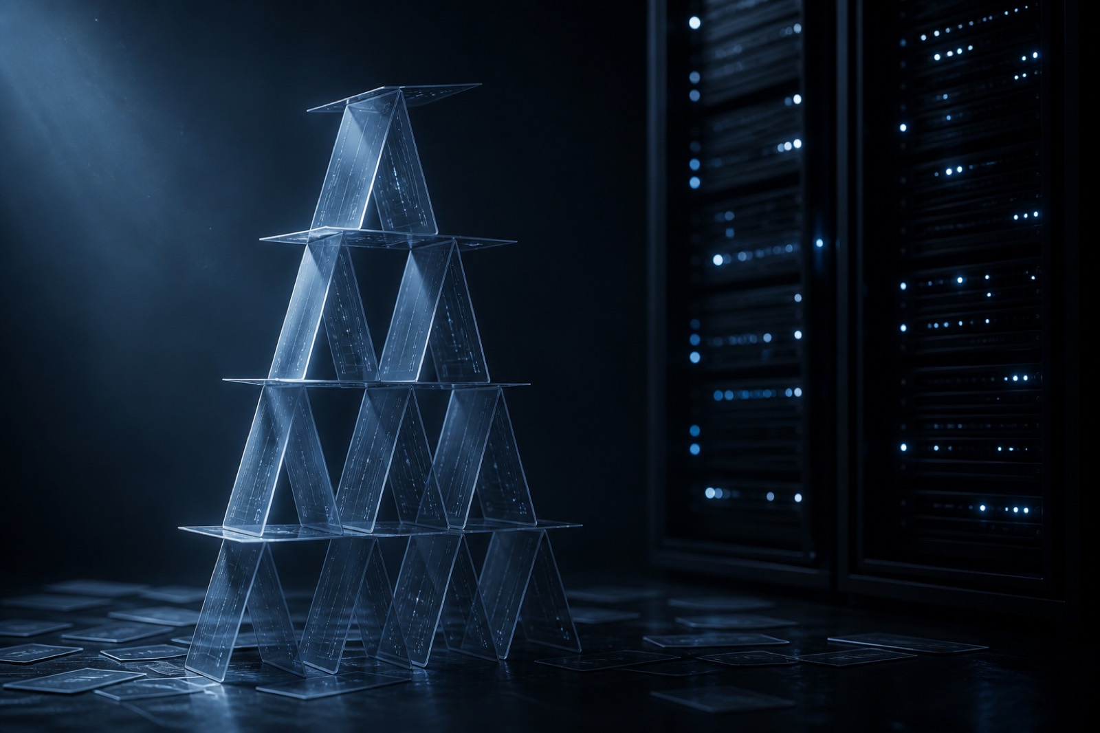 Dépendances logicielles empilées illustrant le risque de supply chain